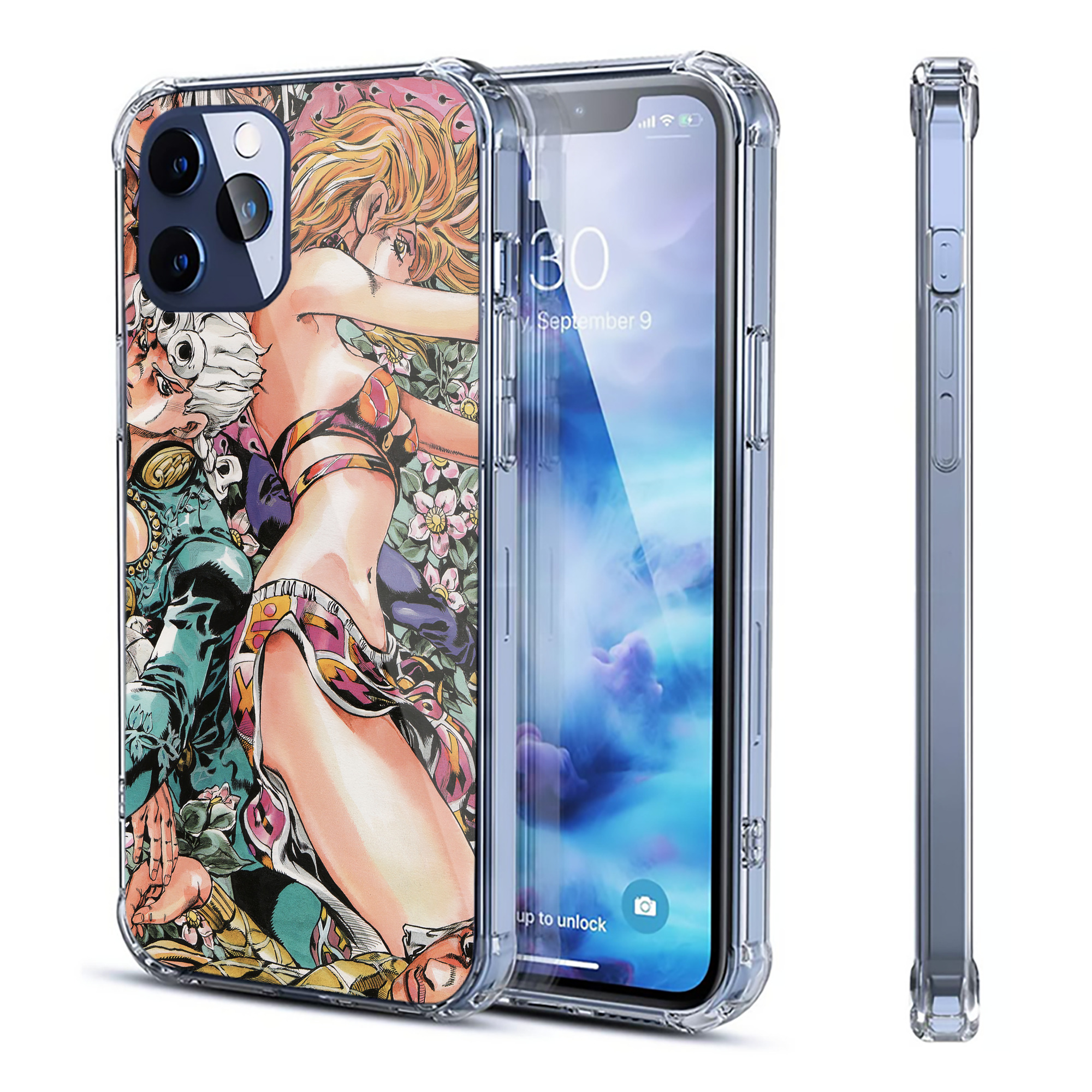 （画像用） ジョジョの奇妙な冒険 JoJo's Bizarre Adventure 【iPhone 12シリーズ対応】透明スマホケース（クリアソフトケース）